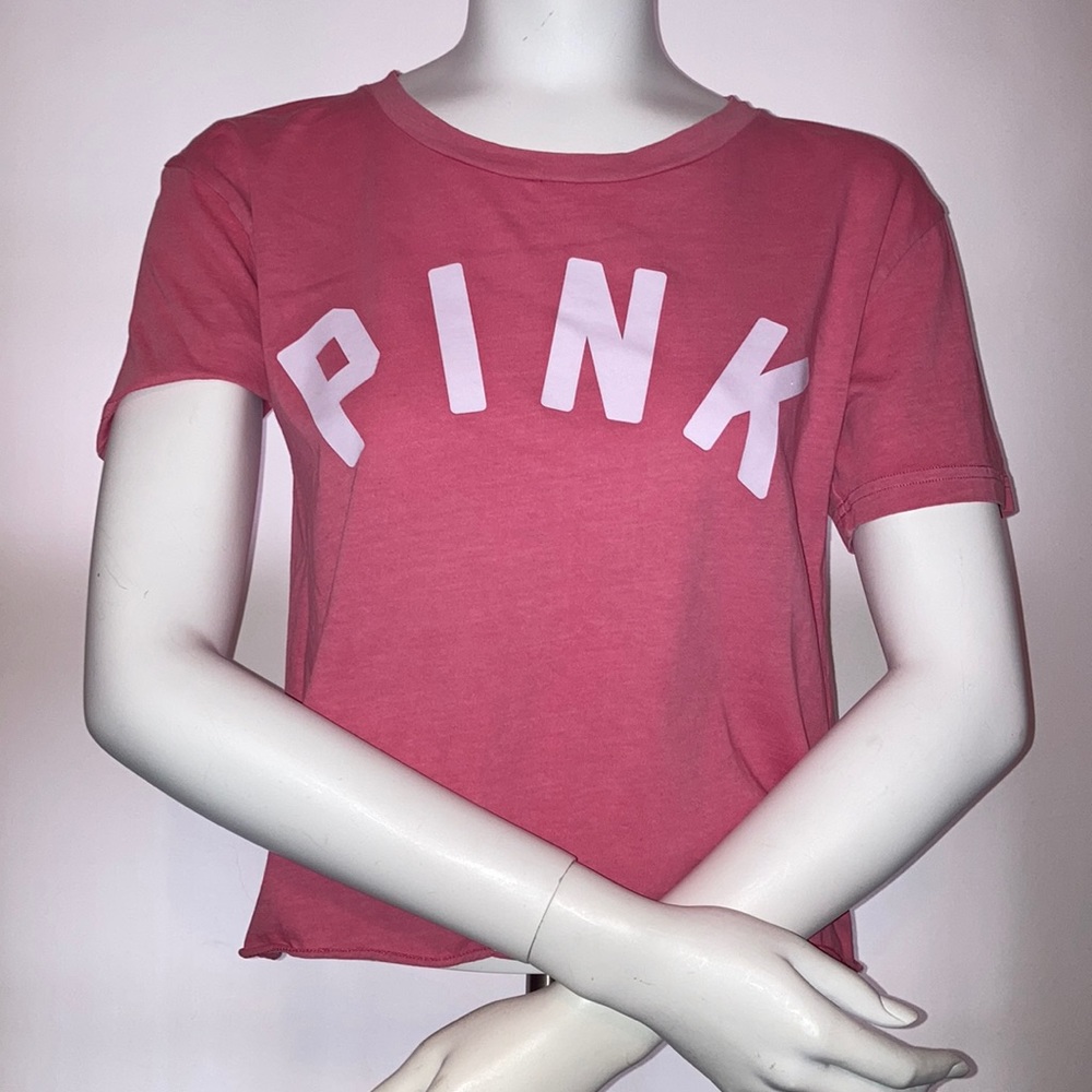 PINK cropped tee